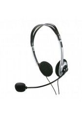 FONE + MIC.  MULTILASER PRETO/PRATA PH002