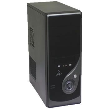 GABINETE ATX 4 BAIAS C/ FONTE PRETO/CHUMBO VP2113BG DUEX