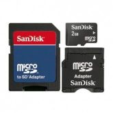 Cartão de Memória Micro SD 2GB 3x1 Sandisk - MICROSD/2GB